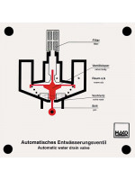 Automatic water drain valve