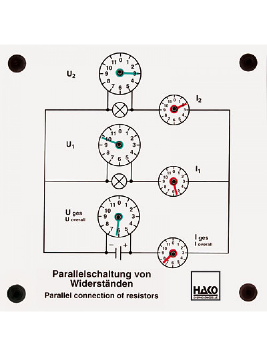 Parallel connection of resistors