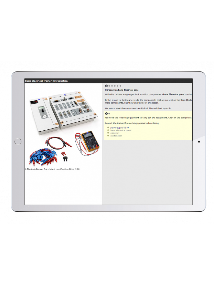 Digital work orders Automotive Electrics Trainer